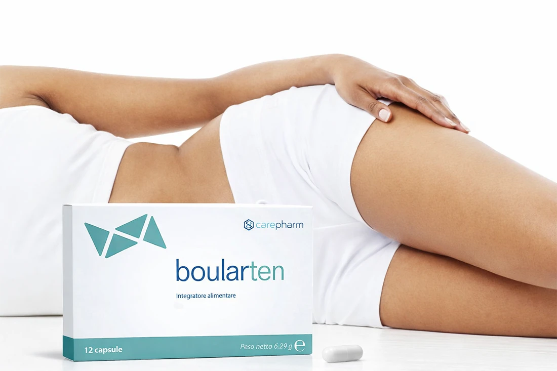 Donna con integratore per l'intestino Boularten